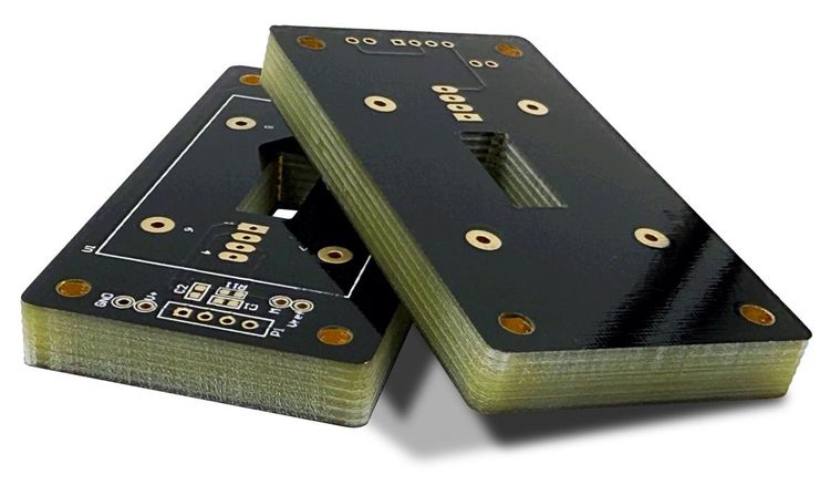 Extra-thick 8 mm PCBs with black solder mask